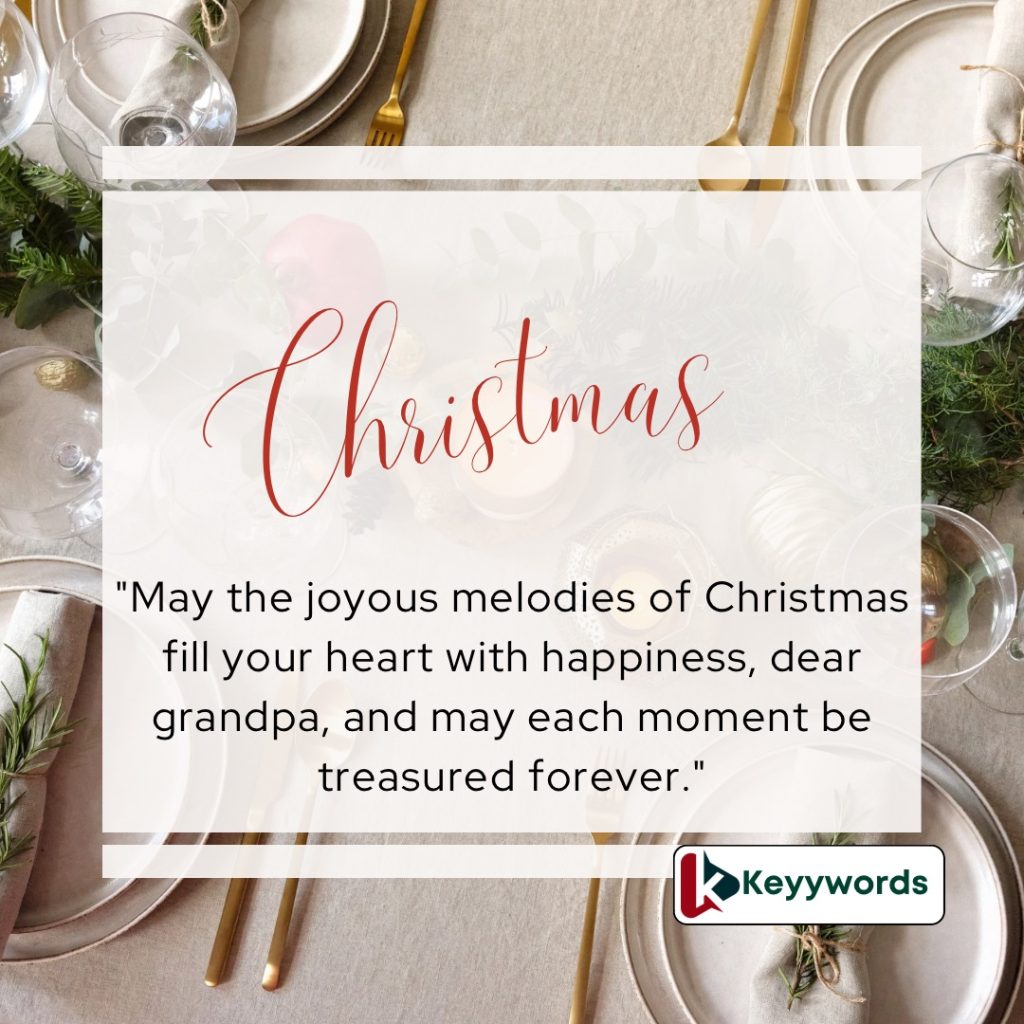 Merry Christmas wishes for Grandpa