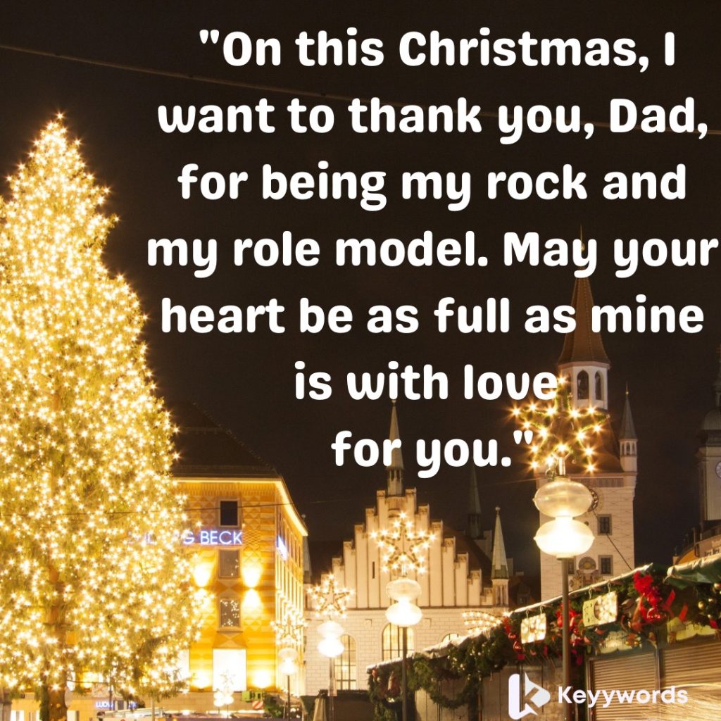 Merry Christmas Wishes for Father and Son
