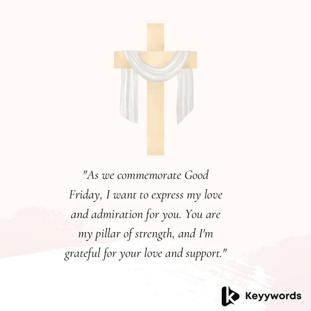 Good Friday wishes for your husband 