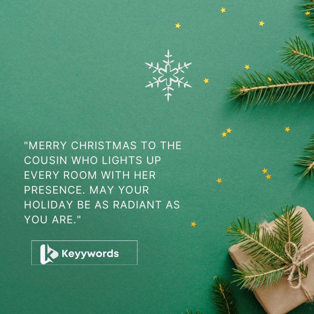 Merry Christmas Messages for Female Cousins