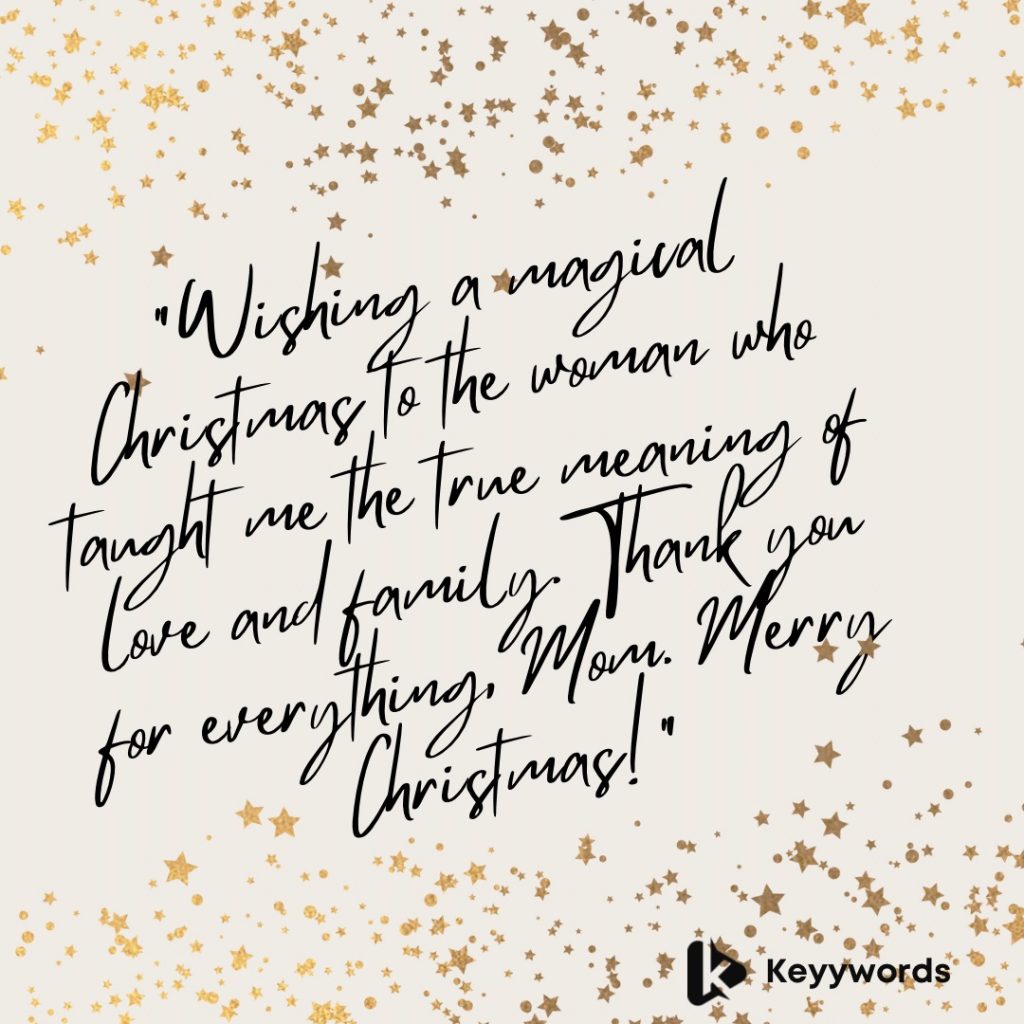 Merry Christmas Wishes for a Sick Mother