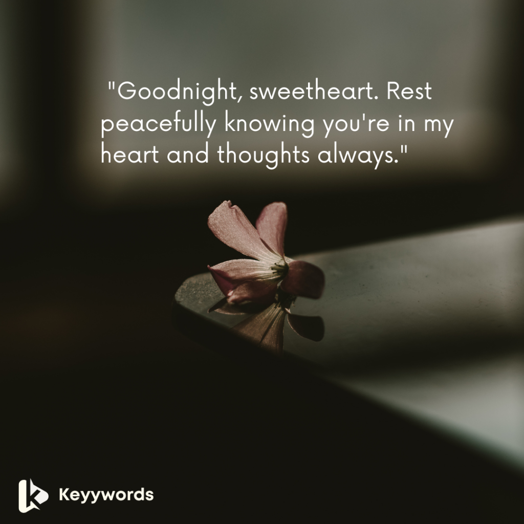 Goodnight wishes for your lover