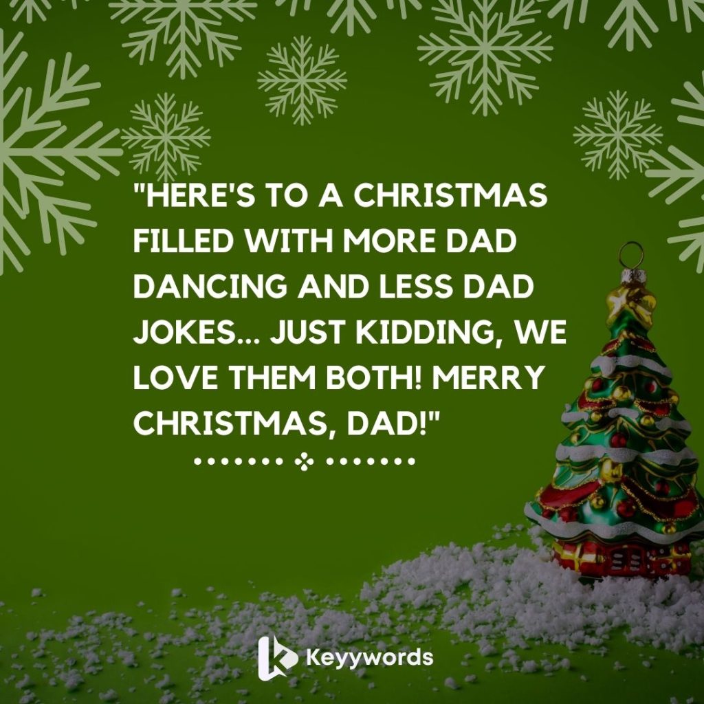 Funny Merry Christmas Greetings for Father