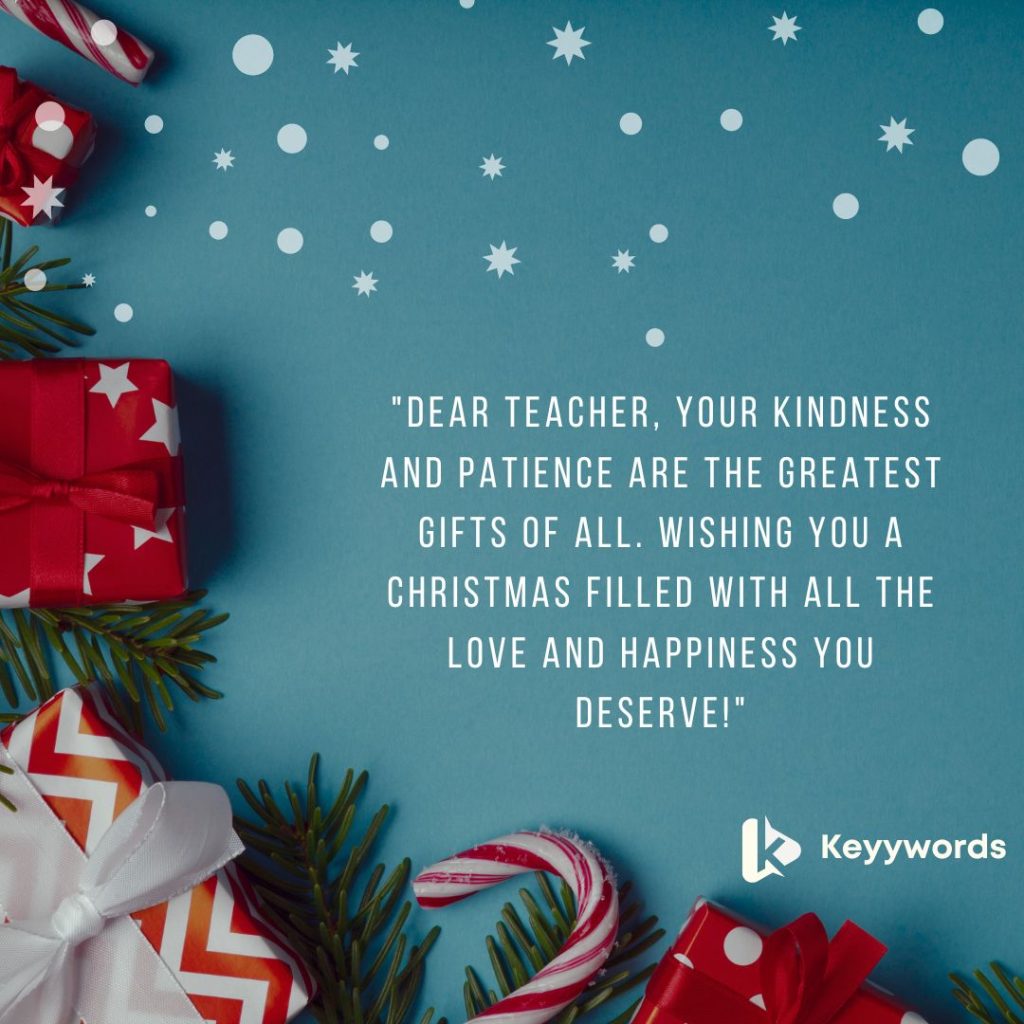 Christmas Messages for Kids and Teachers