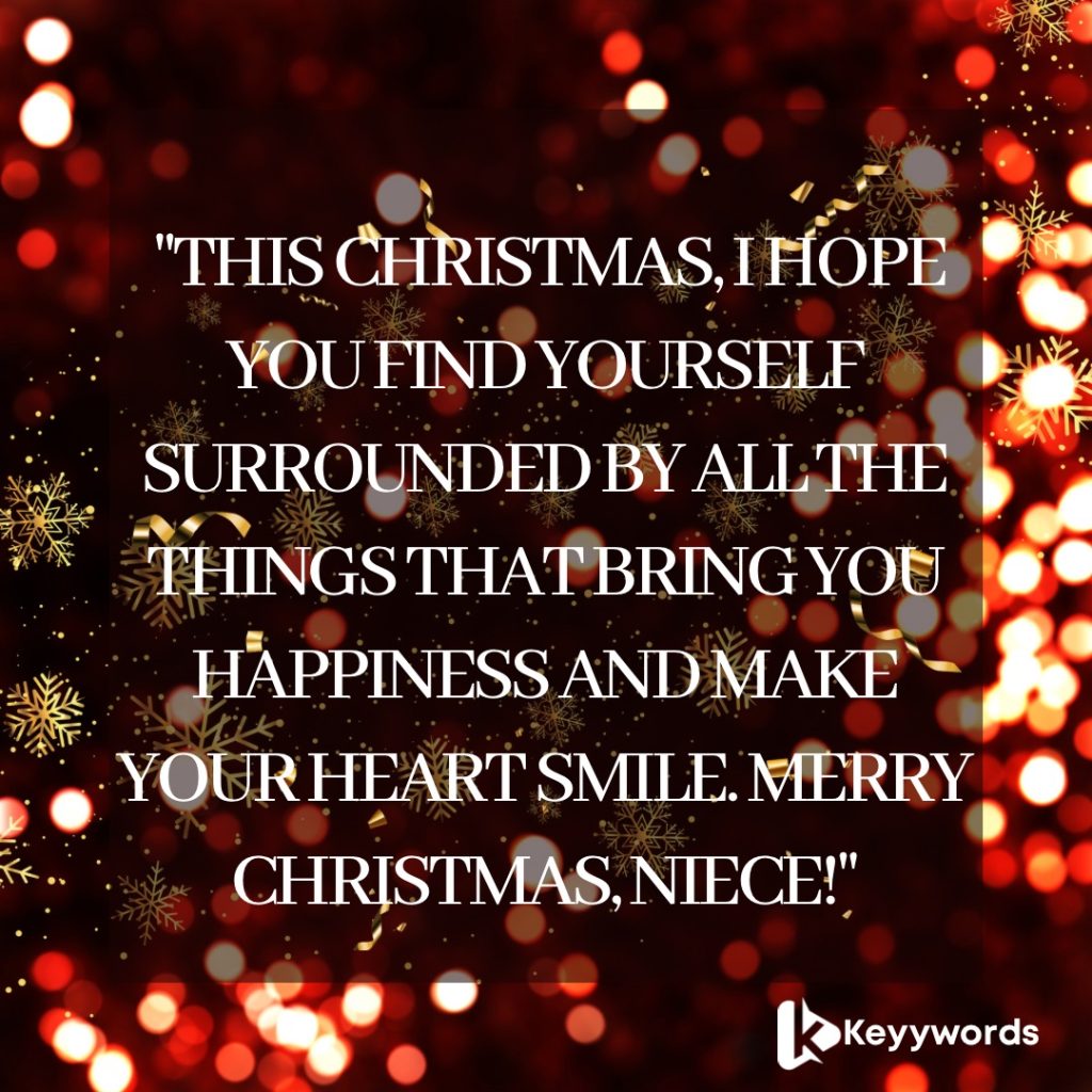Best Merry Christmas Wishes for Niece