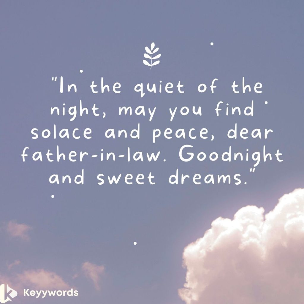 Goodnight Quotes for Father-in-Law