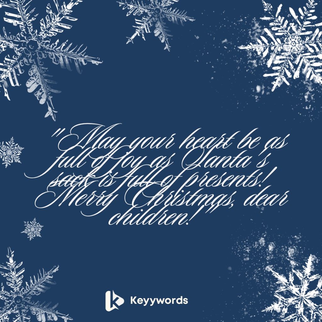 Merry Christmas Messages for Children's Church 