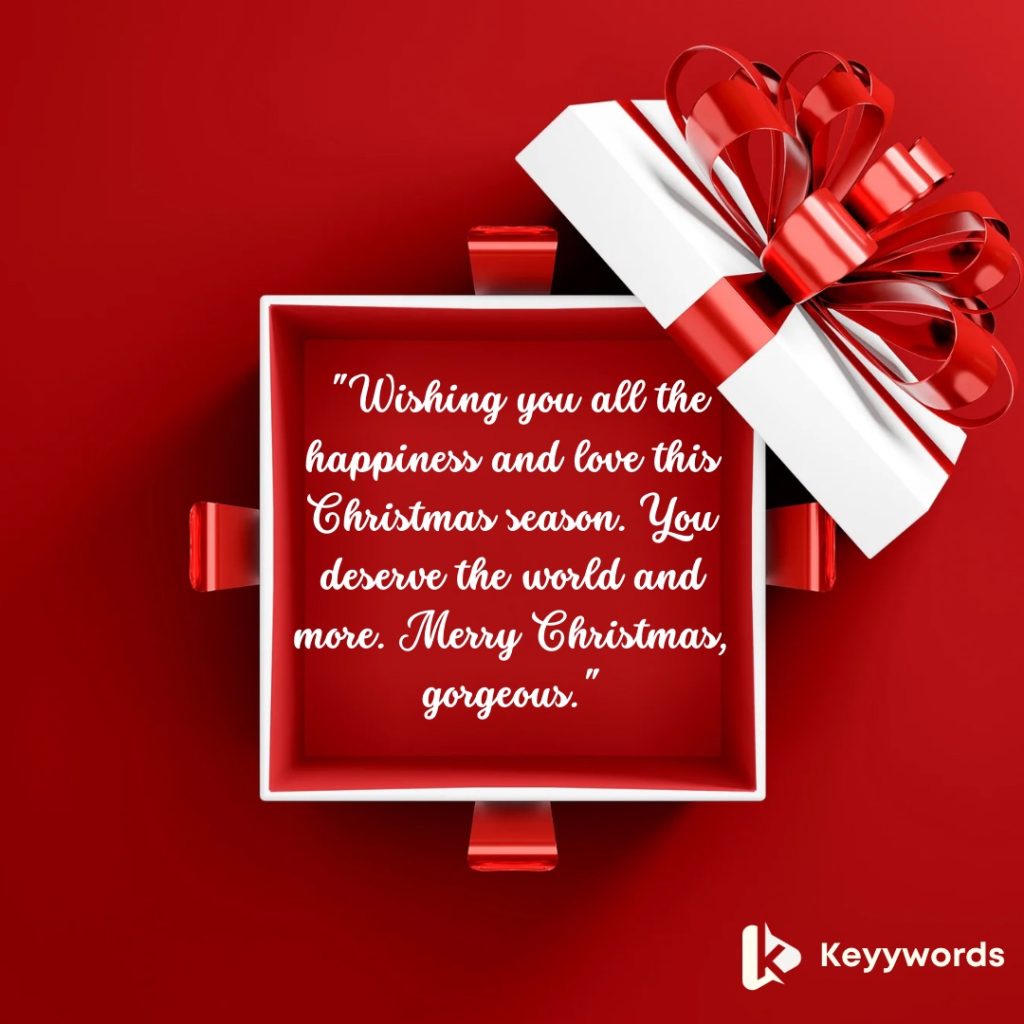 Merry Christmas Message for Female Crush