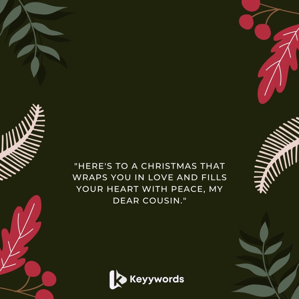 Merry Christmas Wishes for Female Cousins